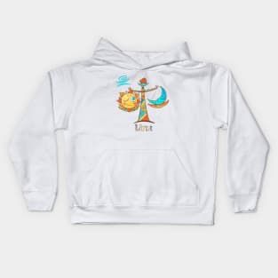 libra zodiac kids Kids Hoodie